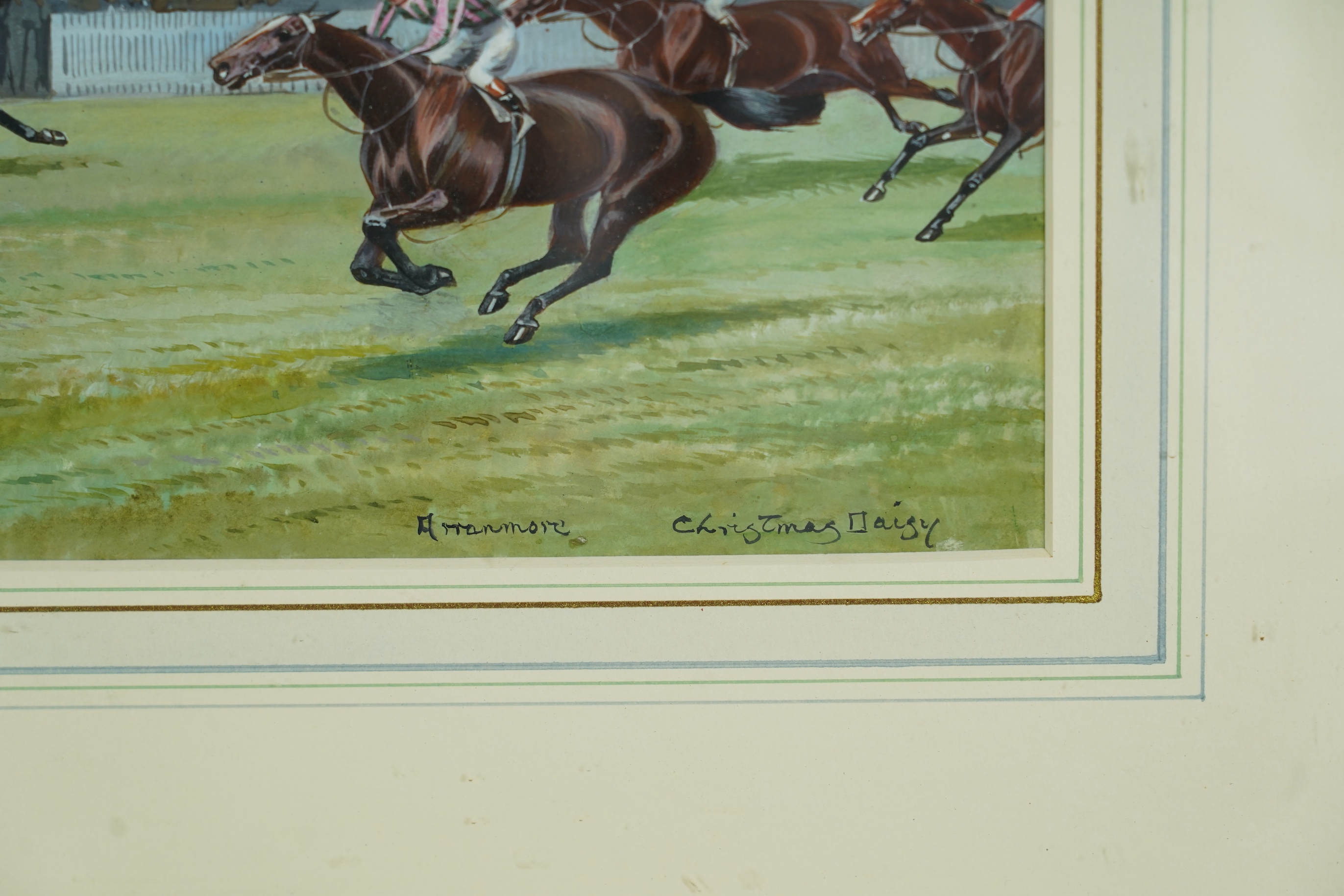 John Beer (c.1860-c.1930), 'The Finish for the Royal Hunt Cup - Ascot, 1909'